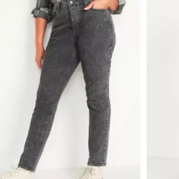 Higher High-Waisted Button-Fly O.G. Straight Black-Wash Jeans for Women 16 new - Picture 3 of 9